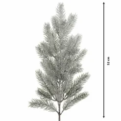 Branche de sapin (52 cm) Omorika Vert enneigé