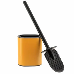 Brosse WC à tête plate Black Line Ocre/Noir