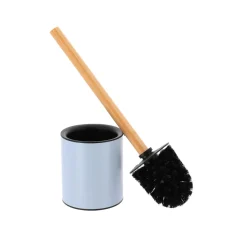 Brosse WC métal Purebamboo Bleu clair