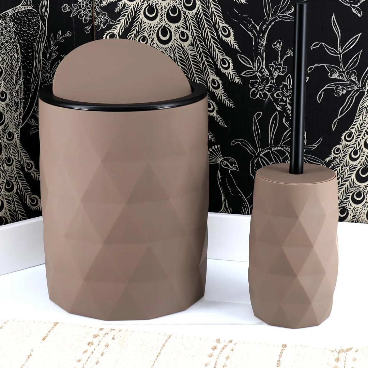 Brosse WC Rubby Marron