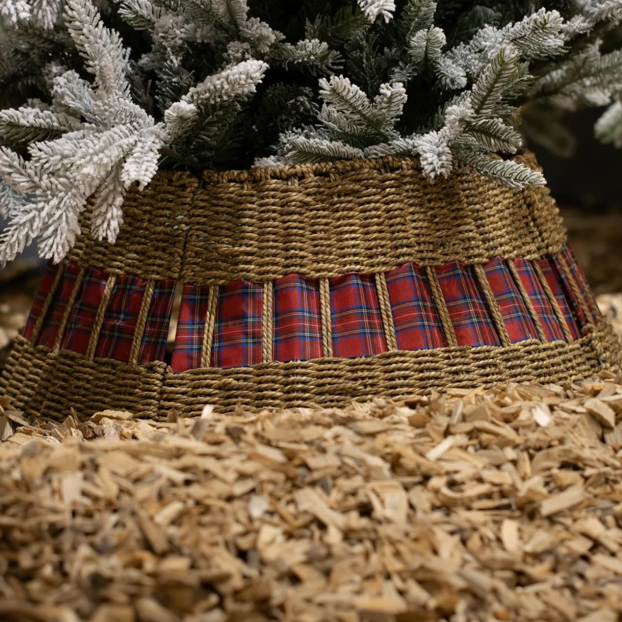 Cache pied de sapin (D70 cm) Tartan écossais