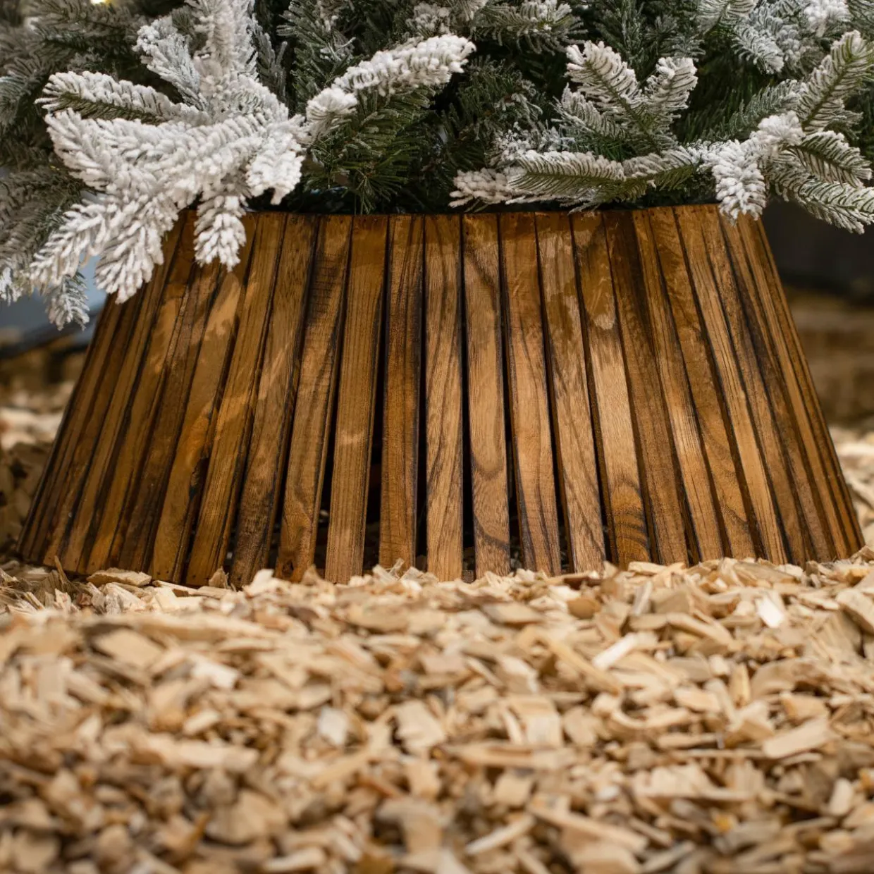 Cache pied de sapin (D70 cm) Paulownia Bois