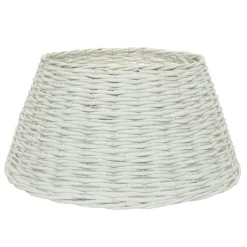 Cache pied de sapin en osier (D70 cm) Saule tressé Blanc
