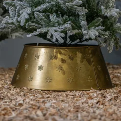 Cache pied de sapin métal (D57 cm) Antique Or