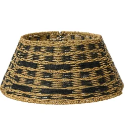 Cache pied de sapin tressé (D57 cm) Classic Noir et naturel