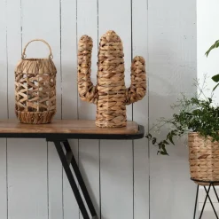 Cactus déco en jacinthe d'eau (H35 cm) Haci