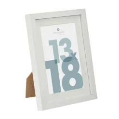 Cadre bois à poser (13 x 18 cm) Manu Blanc