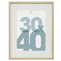 Cadre photo bois mural (30 x 40 cm) Manu Naturel