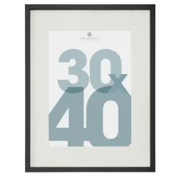 Cadre photo bois mural (30 x 40 cm) Manu Noir