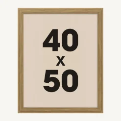 Cadre photo mural bois (40 x 50 cm) Alix Marron