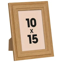 Cadre photo mural bois (10 x 15 cm) Alix Marron