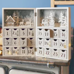 Calendrier de l'Avent à remplir (H30 cm) Scandinavie Blanc