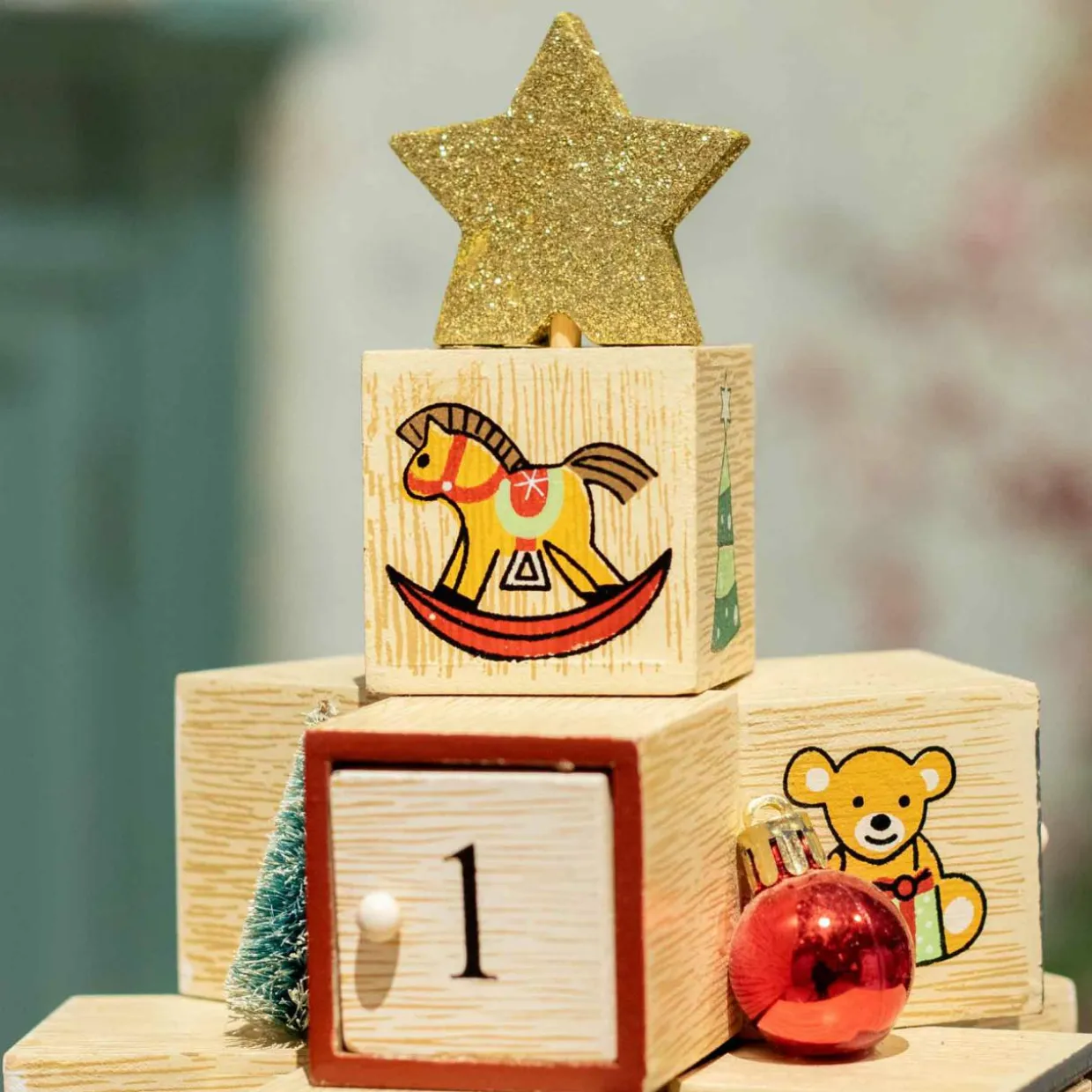 Calendrier de l'Avent à remplir Sapin festif Multicolore