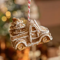 Camionnette de Noël à suspendre (H7 cm) Pain d'épices gourmand