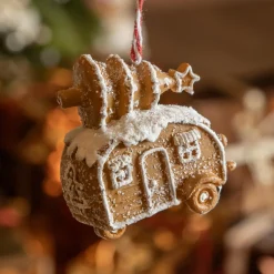 Caravane de Noël à suspendre (H7 cm) Pain d'épices gourmand