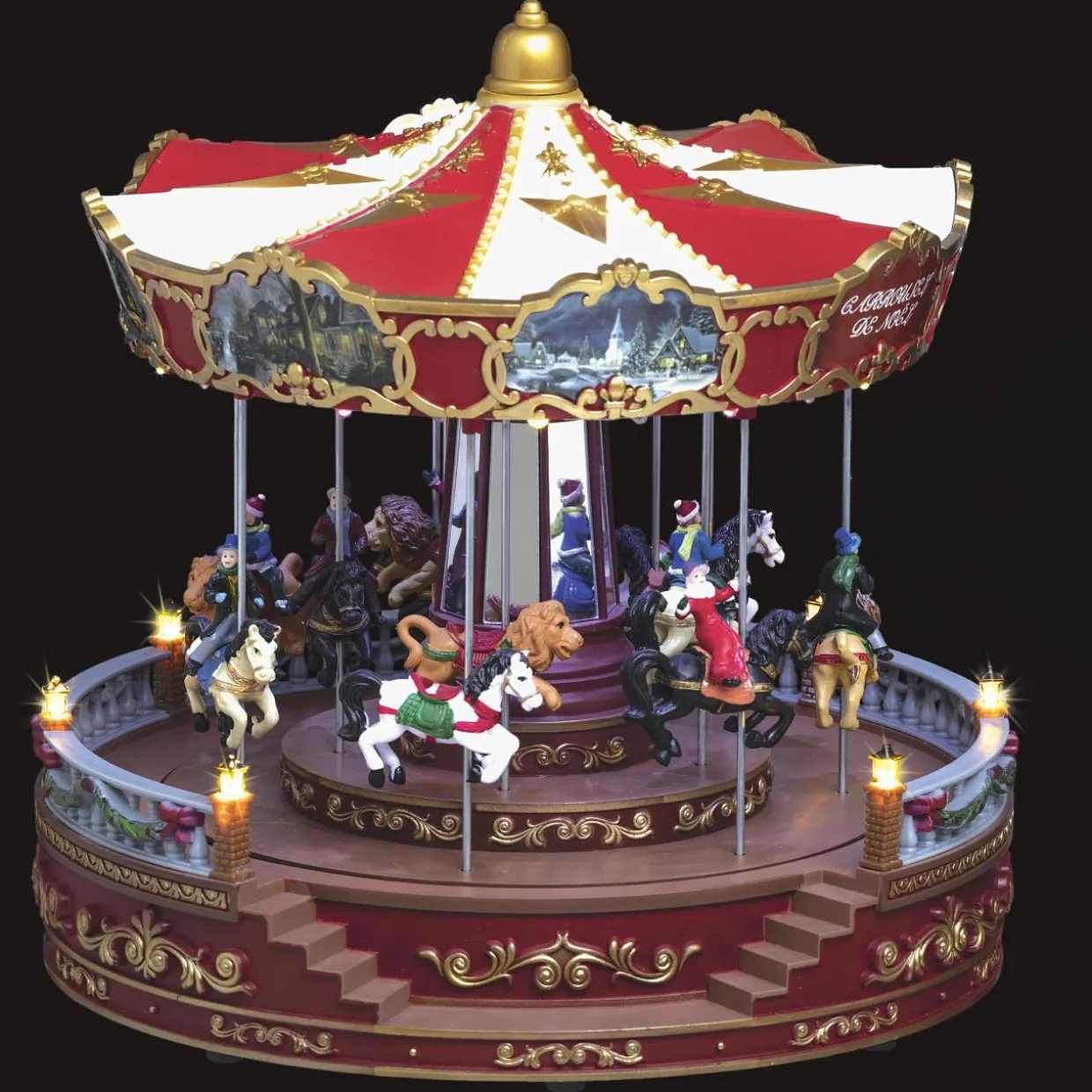 Carrousel lumineux, animé et musical Carrousel de fête foraine