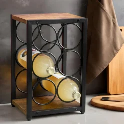 Casier range-bouteilles industriel 6 emplacements (H20 cm) Sacha Noir