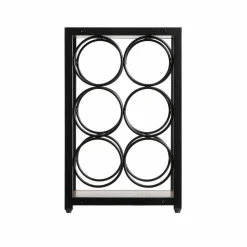 Casier range-bouteilles industriel 6 emplacements (H20 cm) Sacha Noir