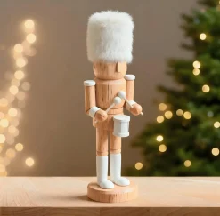 Casse-noisette en bois (H25 cm) Tambour battant Naturel