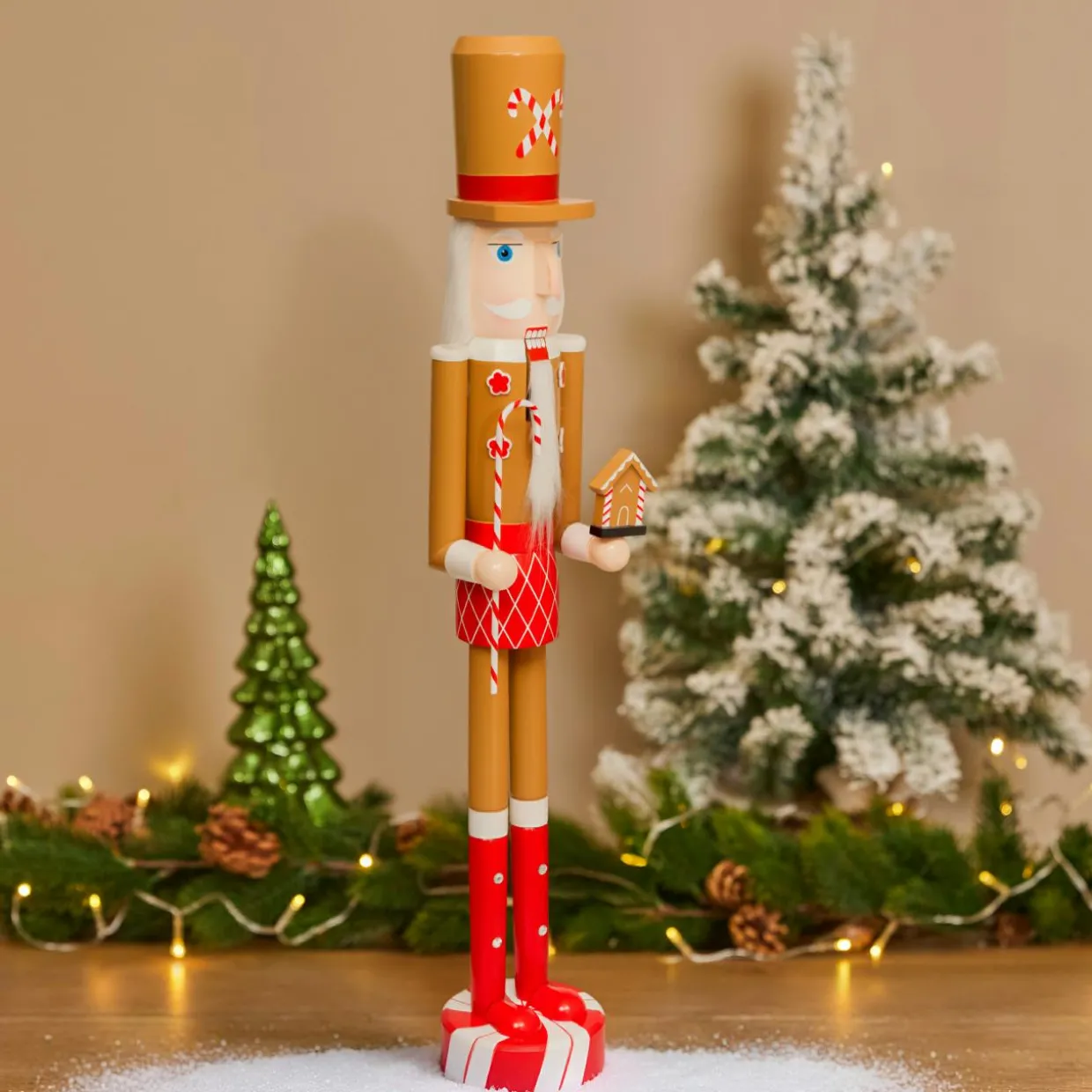 Casse-noisette en bois (H106 cm) Georges adore les sucres d'orges