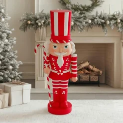 Casse-noisette (H91 cm) Sir Biscuit Rouge et Blanc