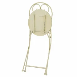 Chaise bistrot pliable en mosaïque Genève Crème