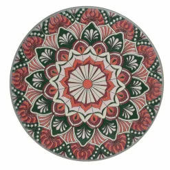 Chaise bistrot pliable en mosaïque Narbonne Taupe et rose