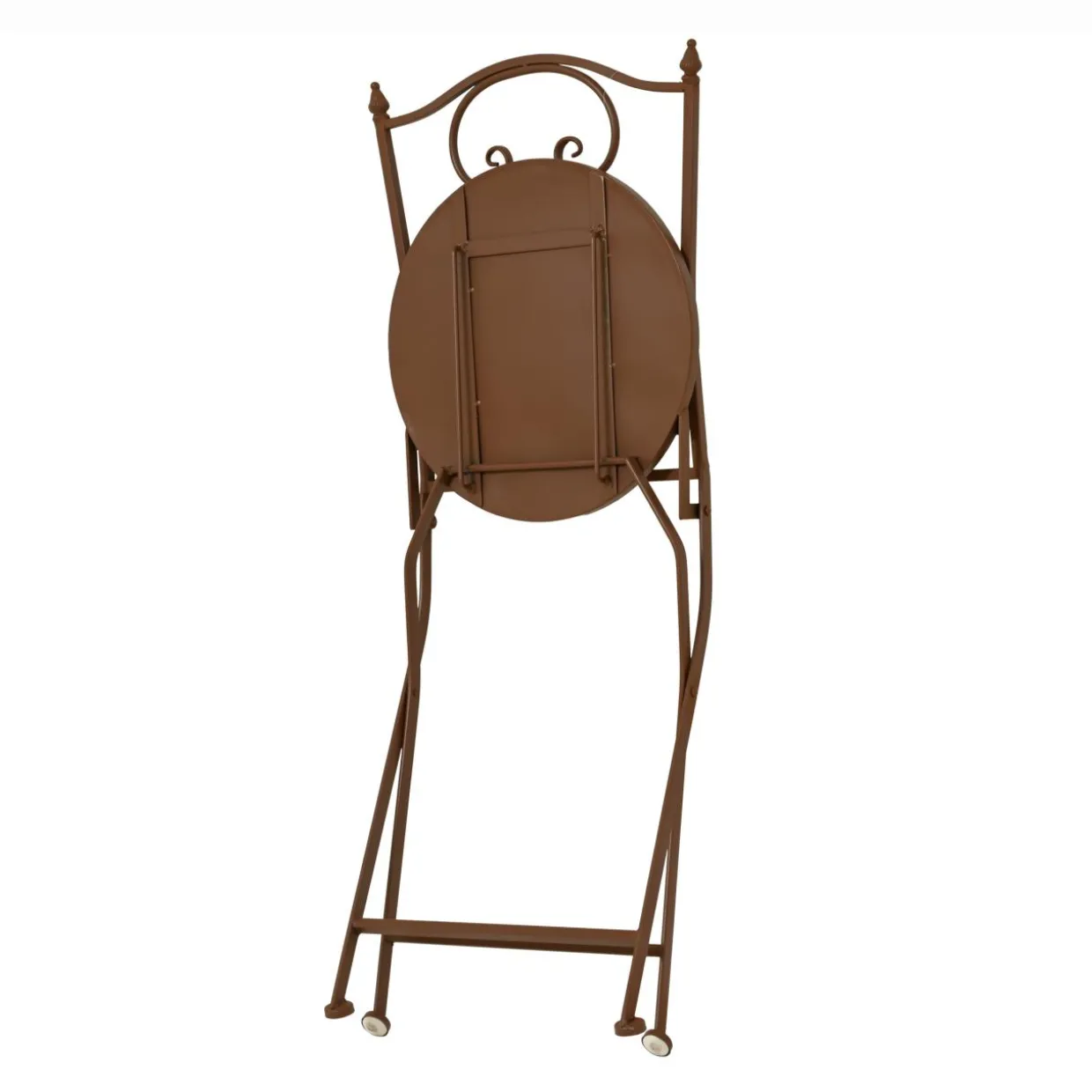 Chaise bistrot pliable en mosaïque Madrid Marron