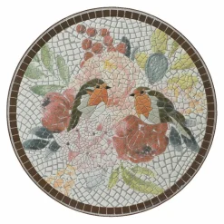 Chaise bistrot pliable en mosaïque Aberdeen Marron