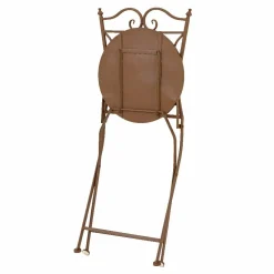 Chaise bistrot pliable en mosaïque Aberdeen Marron