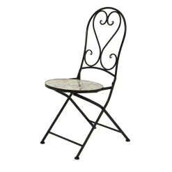 Chaise bistrot pliable en faïence Lisse Pastel