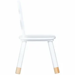 Chaise enfant bois (H52,5 cm) Douceur Renard Blanche