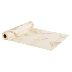 Chemin de table (300 x 28 cm) Marbré Blanc