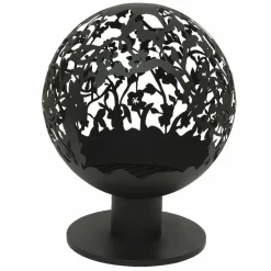 Cheminée brasero extérieur (D50 x H63 cm) Ajourée Noir
