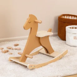 Cheval à bascule bois (H54,5 cm) Dada Marron