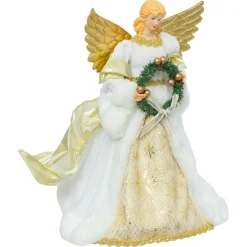 Cimier de sapin Ange de Noël Or