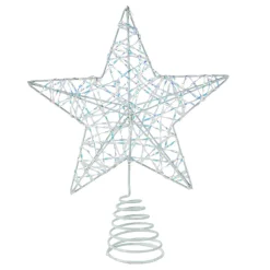 Cimier de sapin Kily Blanc irisé