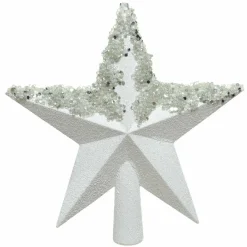 Cimier de sapin pailleté Alpeo Blanc