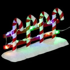 Clôture lumineuse à piles (H8,5 cm) Sucre d'orge pour aménager un village