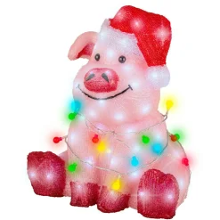 Cochon lumineux 100 LED (H41 cm) Baby Gaston Multicolore
