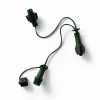 Connecteur câble vert 3 guirlandes système LED Raccordable