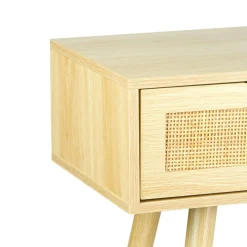 Console 2 tiroirs bois (H72 cm) Amélia Beige