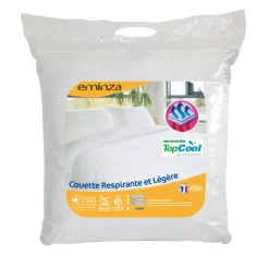 Couette (140 x 200 cm) Respirante et Légère Blanche