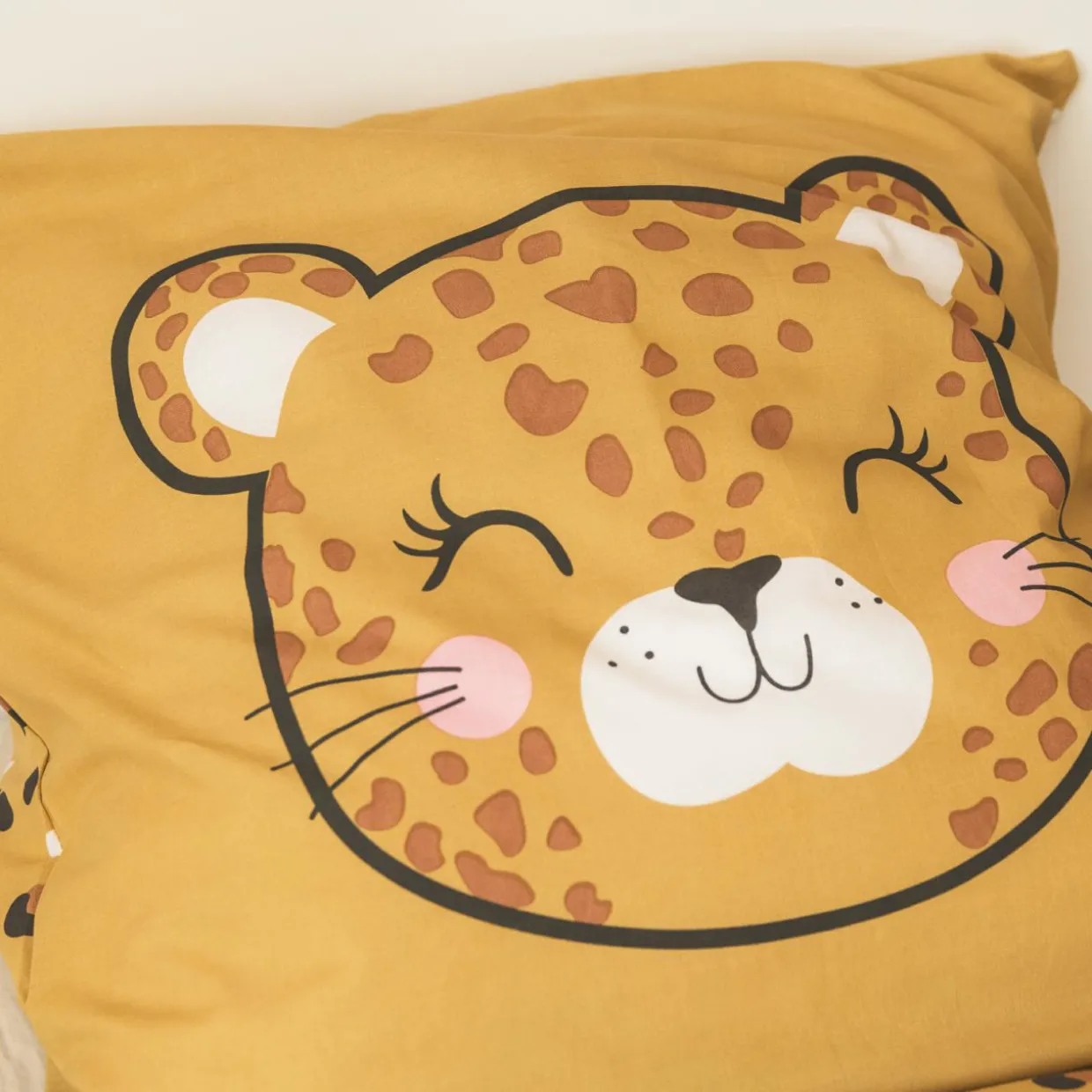 Couette imprimée enfant coton (140 x 200 cm) Lola Caramel