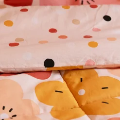 Couette imprimée enfant coton (140 x 200 cm) Barbotine Multicolore