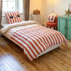 Couette imprimée enfant et une taie d'oreiller (140 x 200 cm) Fresh popcorn Rouge