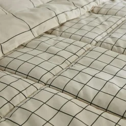 Couette imprimée et une taie d'oreiller (140 x 200 cm) Carrie Beige