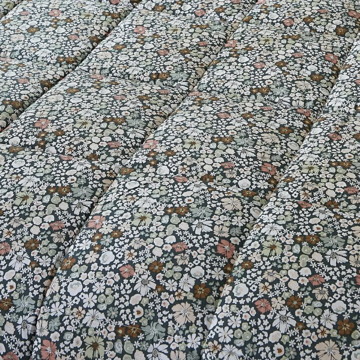 Couette imprimée tempérée (140 x 200 cm) et une taie coton Malia Multicolore