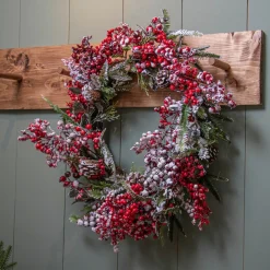 Couronne de Noël (D40 cm) Epinea Vert enneigé