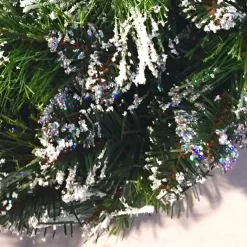 Couronne de Noël sapin (D50 cm) Finley Vert enneigé